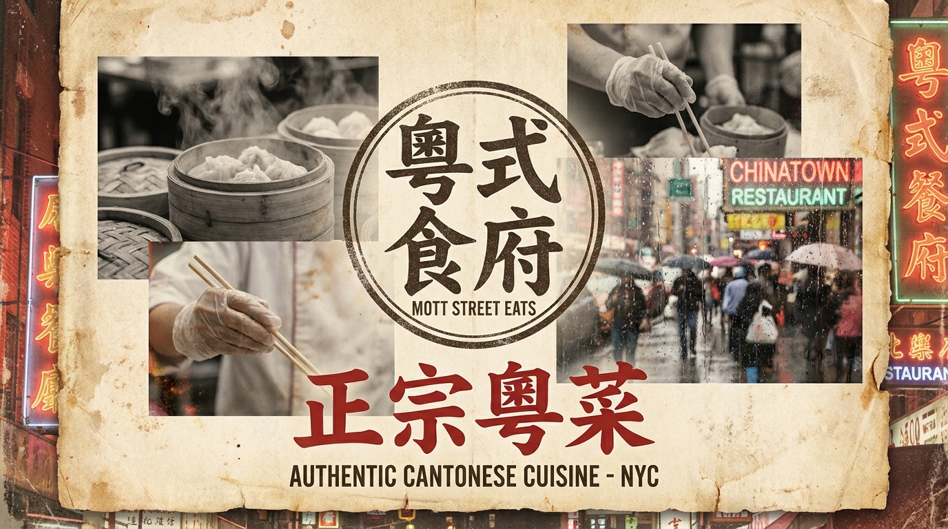 Cantonese restaurant poster generated by Nano Banana Pro